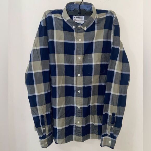 Express Other - Express Mens Soft Wash Slim Long Sleeve Button Down